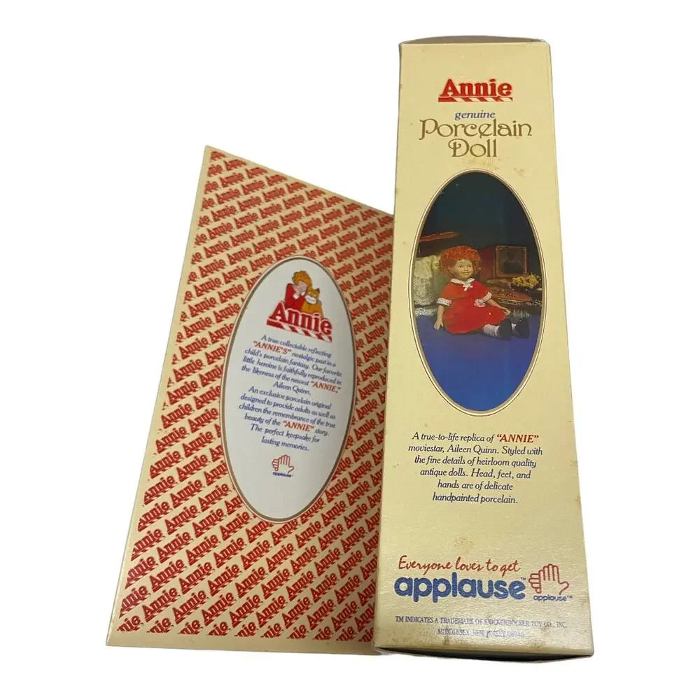 Annie Porcelain Doll of Aileen Quinn Vintage Applause‎ Knickerbocker 1982